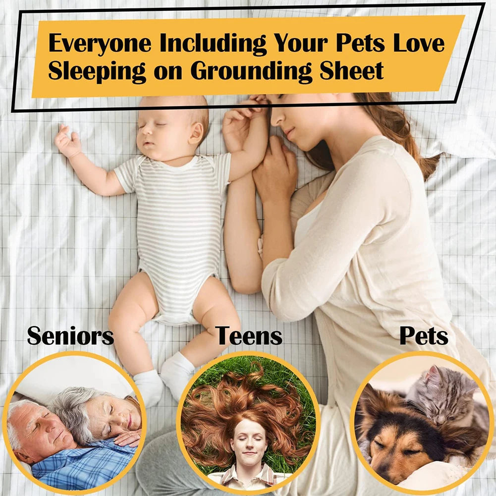 HexoWeave™ Silver Fiber Bed Sheets for Anti-Static, Grounded Sleep