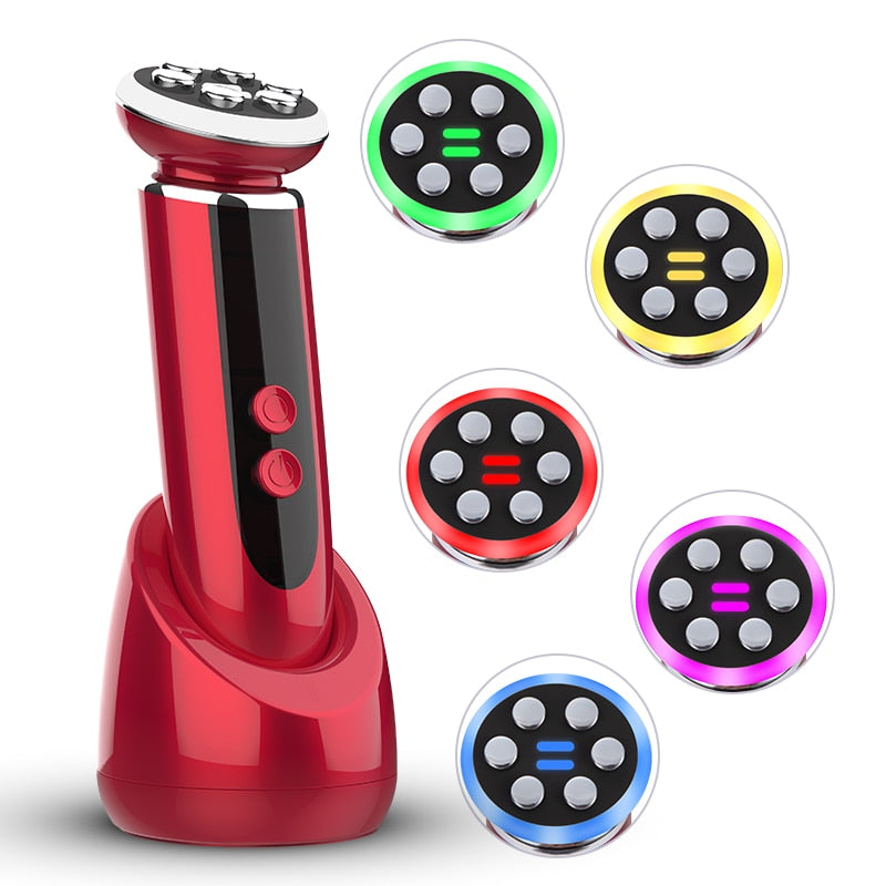 HexoGlow™ RF Facial Lifting & Skin Rejuvenation Device with EMS & LED Photon Therapy