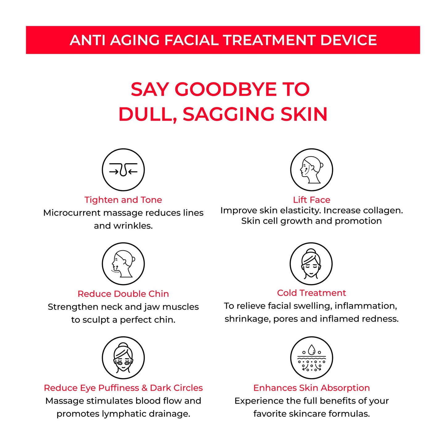 HexoGlow™ EMS Facial Firming Device
