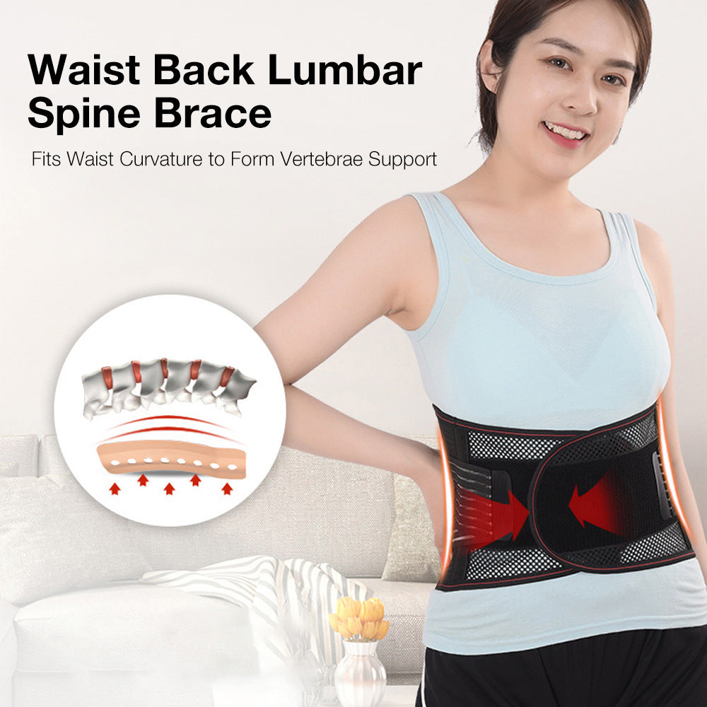 HexoSpine™ – Lumbar Support Belt with Breathable Mesh & Double Stabilization