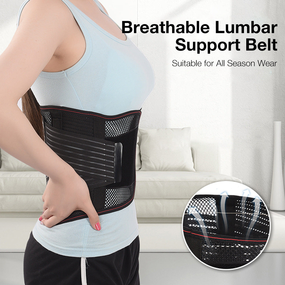 HexoSpine™ – Lumbar Support Belt with Breathable Mesh & Double Stabilization