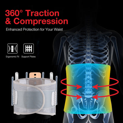 HexoSpine™ – Lumbar Support Belt with Breathable Mesh & Double Stabilization