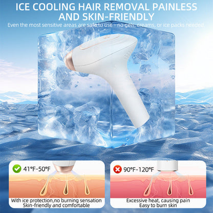 HexoGlow™ – IPL Hair Removal Device with Replaceable Head for Smooth, Painless Results