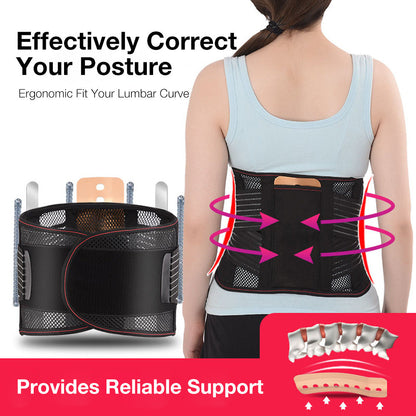 HexoSpine™ – Lumbar Support Belt with Breathable Mesh & Double Stabilization