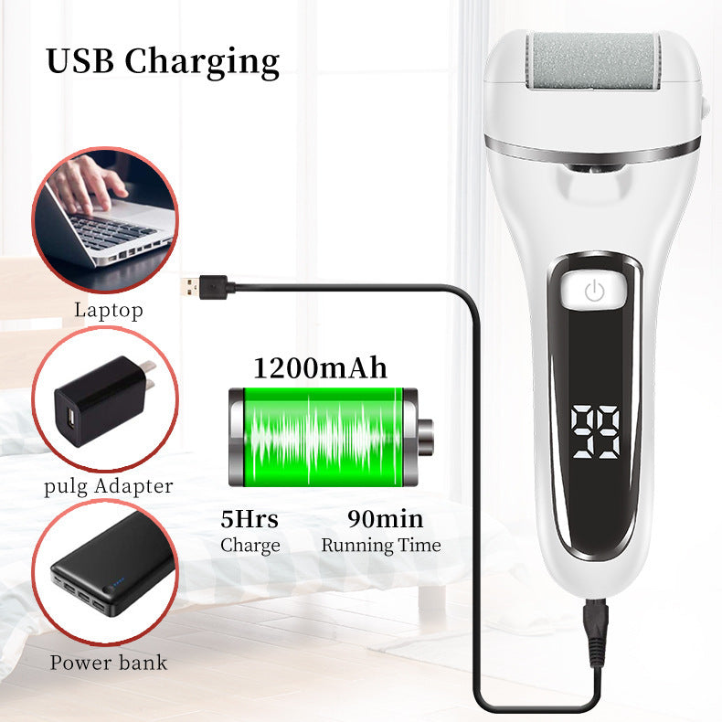 HexoSmooth™ Electric Foot Grinder & 10-in-1 Pedicure Set for Dead Skin & Callus Removal