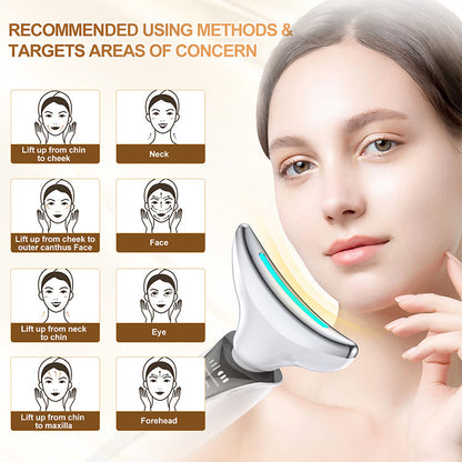 HexoNeck™ – LED Neck & Face Lifting Massager for Wrinkles, Firmness & Rejuvenation