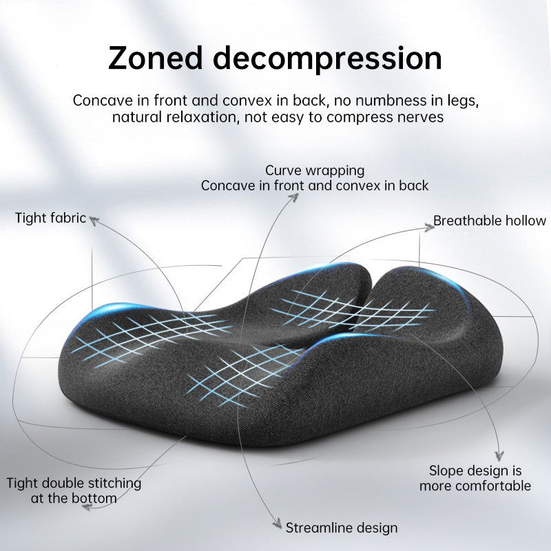 HexoSeat™ Memory Foam Coccyx Cushion for Tailbone & Sciatica Relief