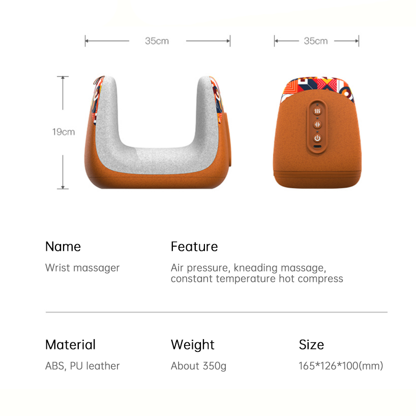 HexoFlex™ – 4-in-1 Heated Wrist Massager with Compression & Hot Therapy