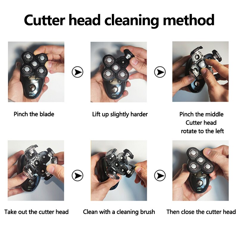 HexoSkull™ Men's Electric Bald Head Shaver