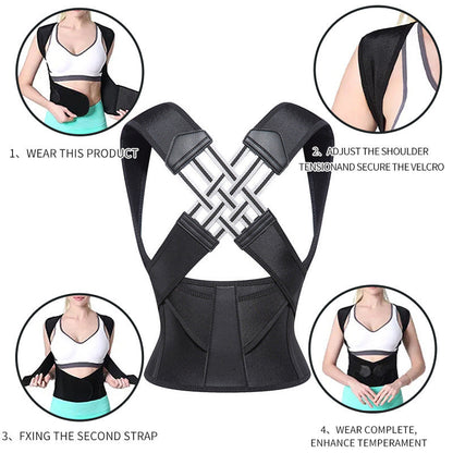 HexoPosture™ – Advanced Back Support & Posture Corrector