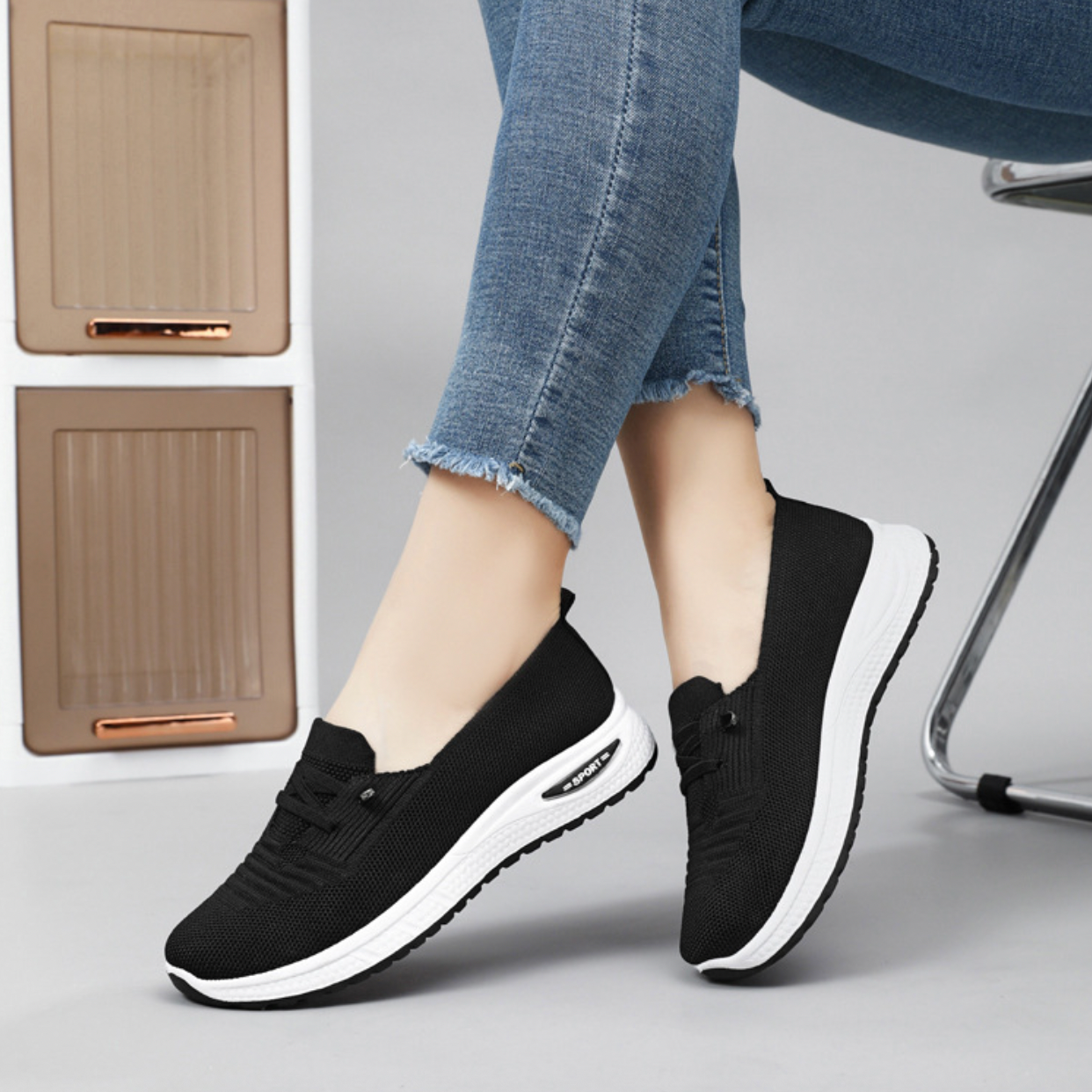 HexoComfy™ Orthopedic Mesh Women's Slip-Ons